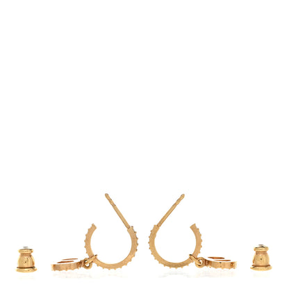 Christian Dior Crystal Clair D Lune Hoop Earrings 3 of 5