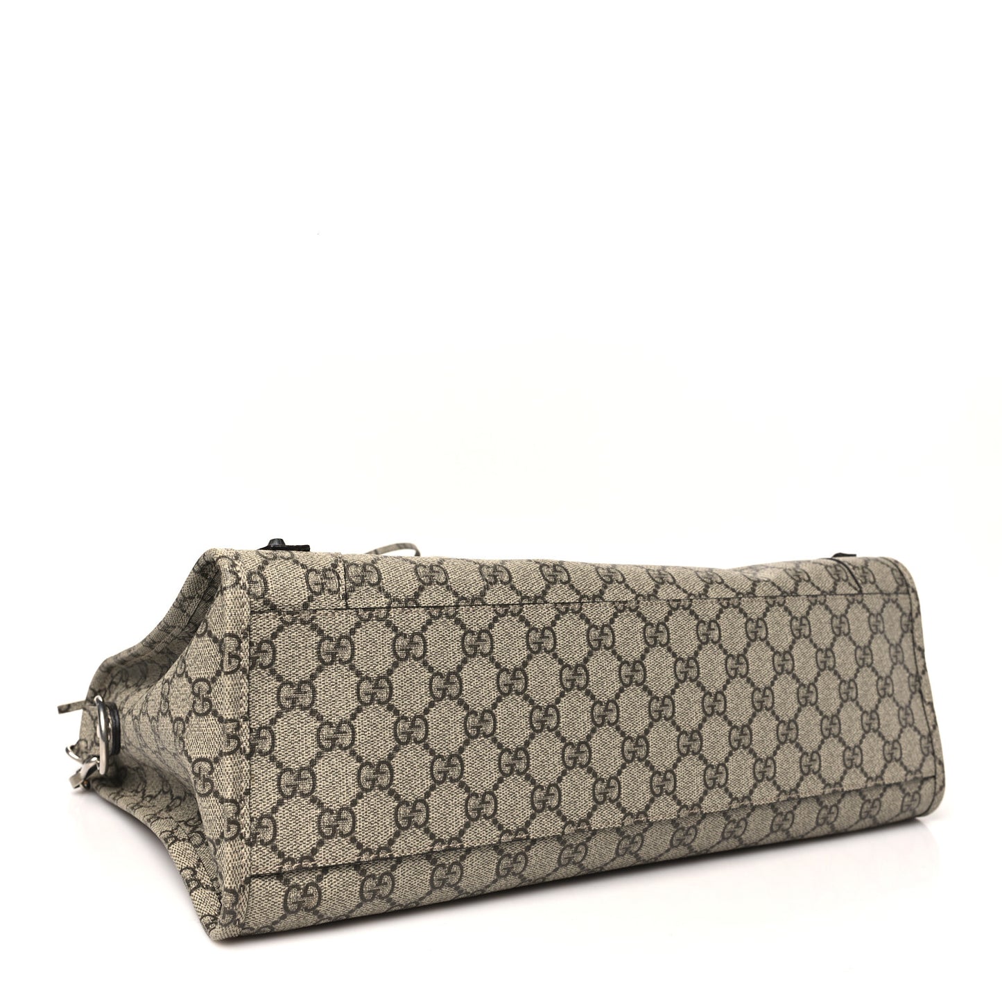 X GUCCI GG Supreme Monogram Neo Classic Silver Hardware City Beige Ebony