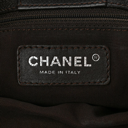 Chanel Calfskin Cerf Executive Shopper Tote Brown 6 of 13