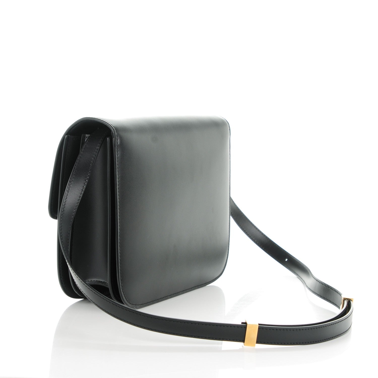 Celine Box Calfskin Medium Classic Box Flap Bag Black 3 of 7