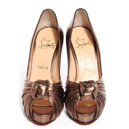 Christian Louboutin Nappa Lady Gres 120 Pumps 36 Argento 2 of 6