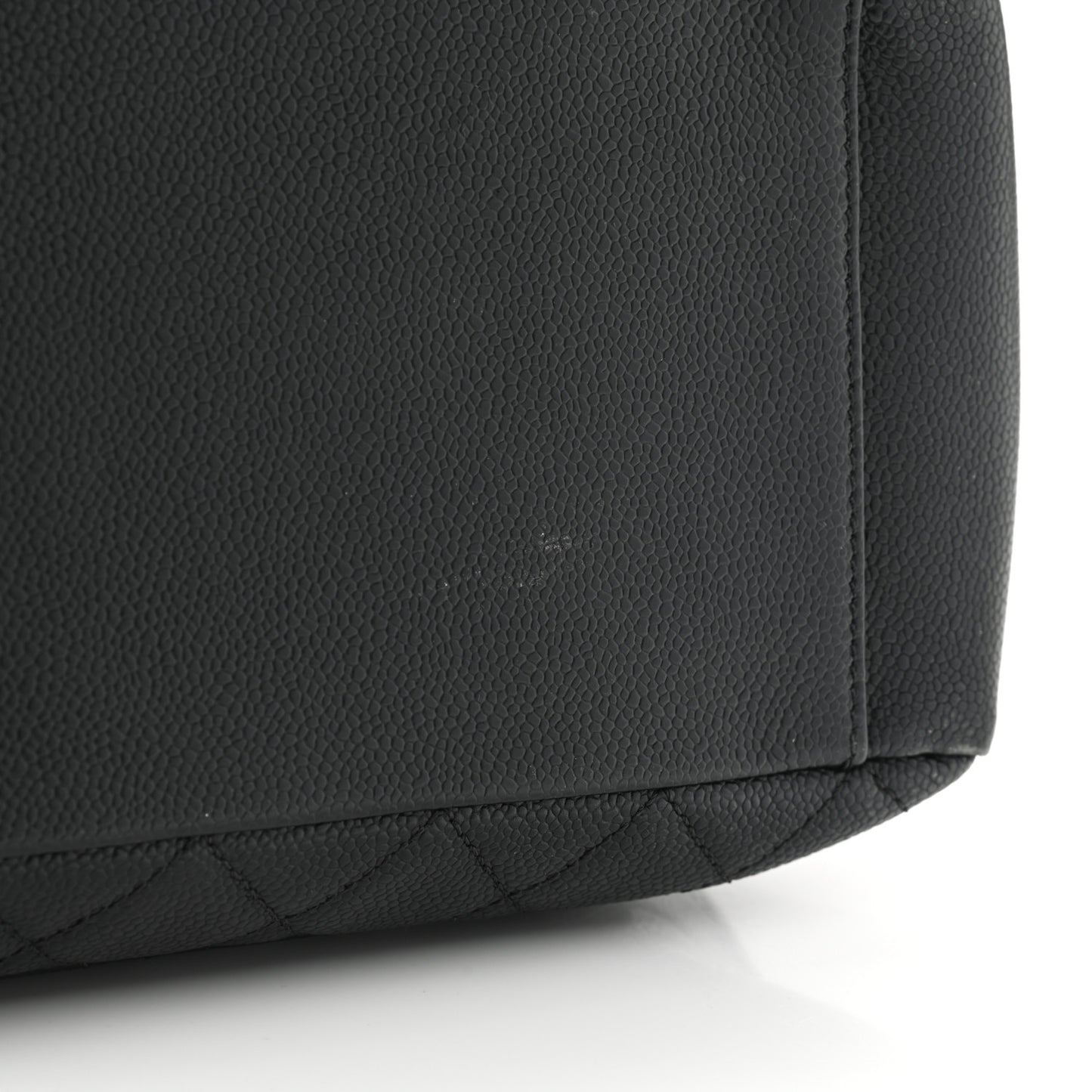 Caviar Quilted Grand Shopping Tote GST Black