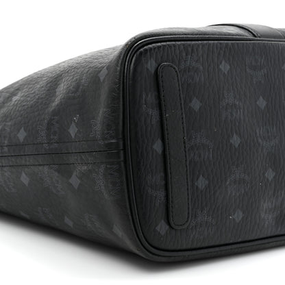 MCM Visetos Medium Liz Reversible Shopper Tote Black 16 of 30