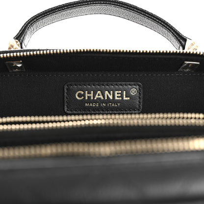 Chanel Caviar Quilted Vanity Case Black 7 of 12