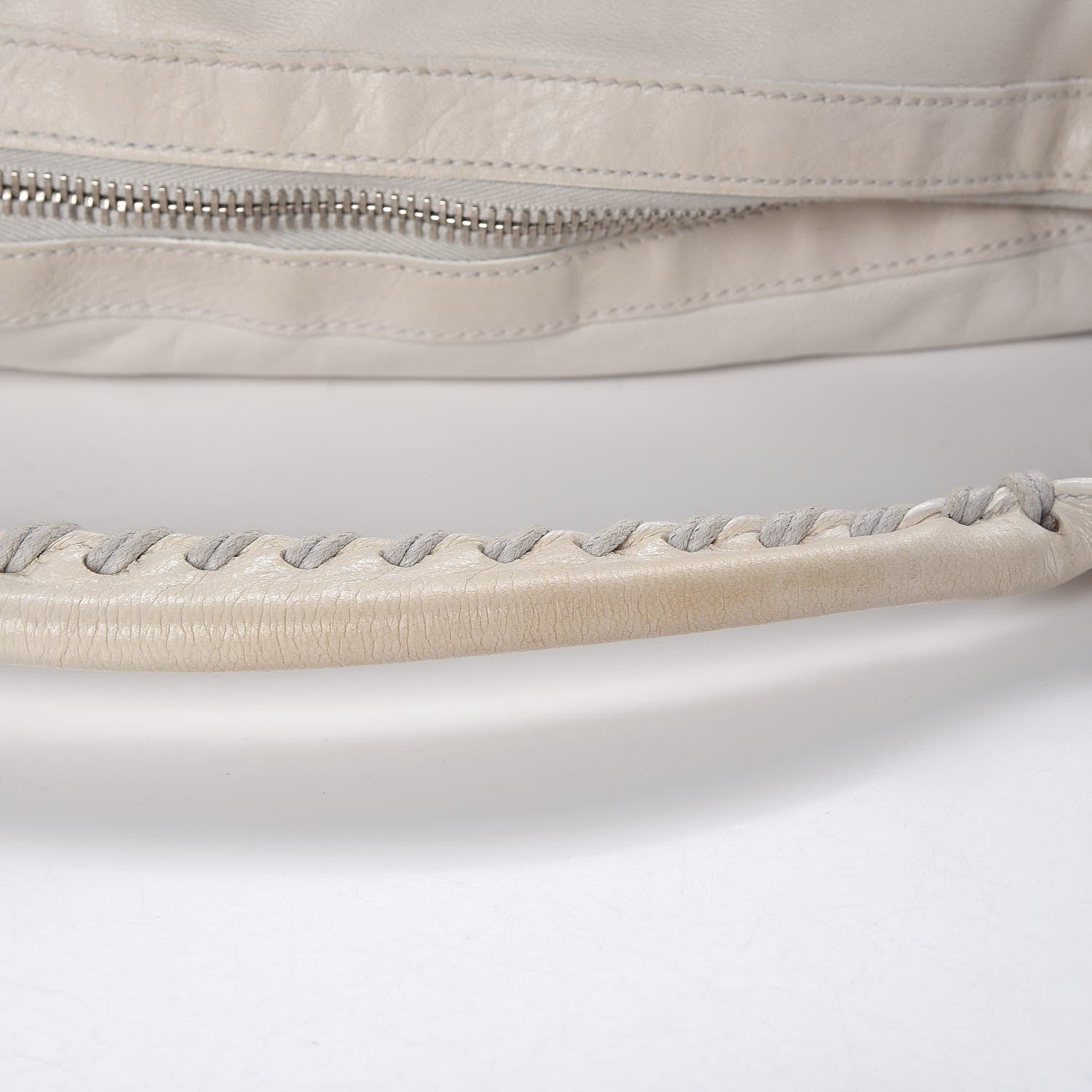 Balenciaga Agneau Giant 21 Silver Hardware Day Hobo White 8 of 9
