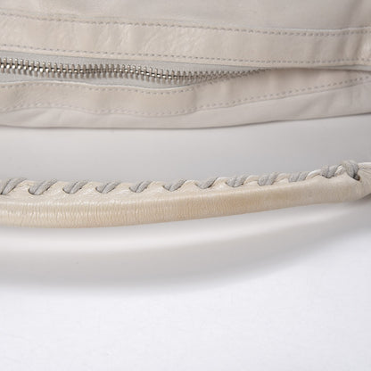 Balenciaga Agneau Giant 21 Silver Hardware Day Hobo White 8 of 9