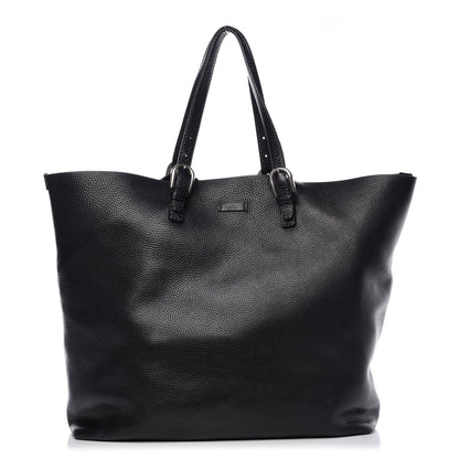 Gucci Pebbled Calfskin Large Tote Black 1 of 8