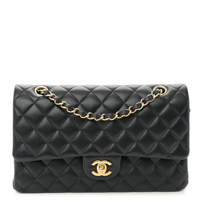 Chanel Lambskin Quilted Medium Double Flap Black 1 of 12