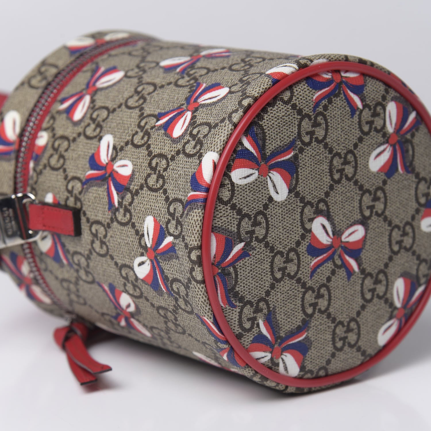 Gucci GG Supreme Monogram Childrens Sylvie Bow Print Crossbody Bag 9 of 10