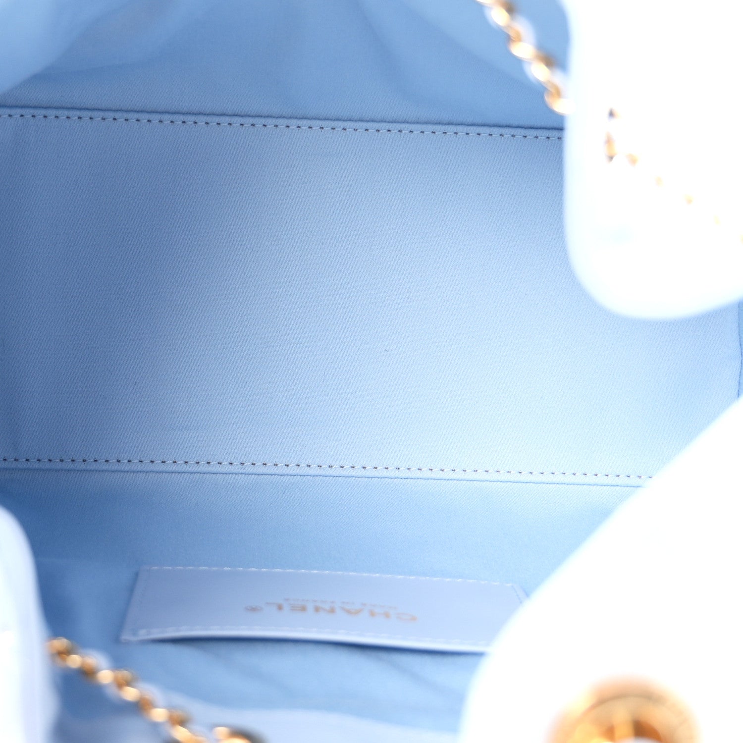 Chanel Caviar Quilted Small Chanel 25 Handbag Light Blue 5 of 10