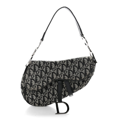 Christian Dior Monogram Saddle Bag Black 1 of 15