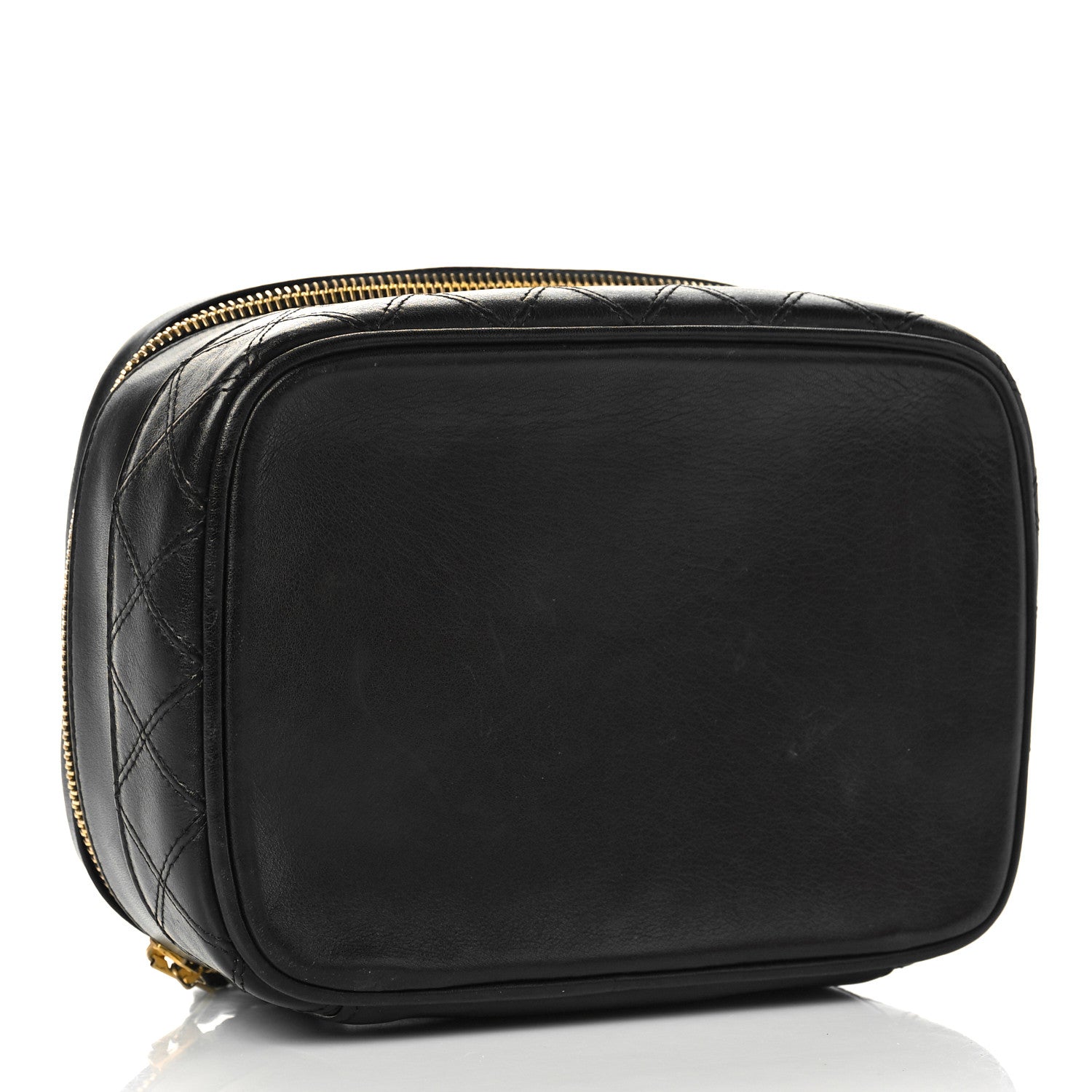 Chanel Lambskin Vanity Cosmetic Case Black 4 of 11