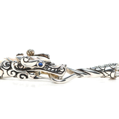 John Hardy Sterling Silver Mother of Pearl Hematite Blue Sapphire Legends Naga Multi Strand Necklace 4 of 7