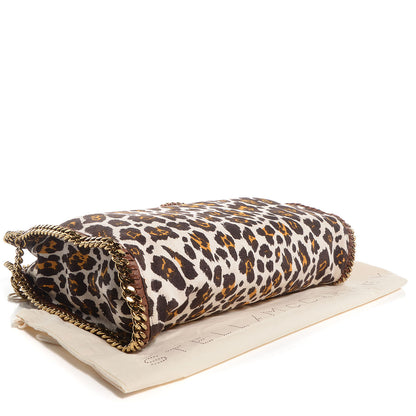Stella McCartney Linen Leopard Small Falabella Tote 4 of 9