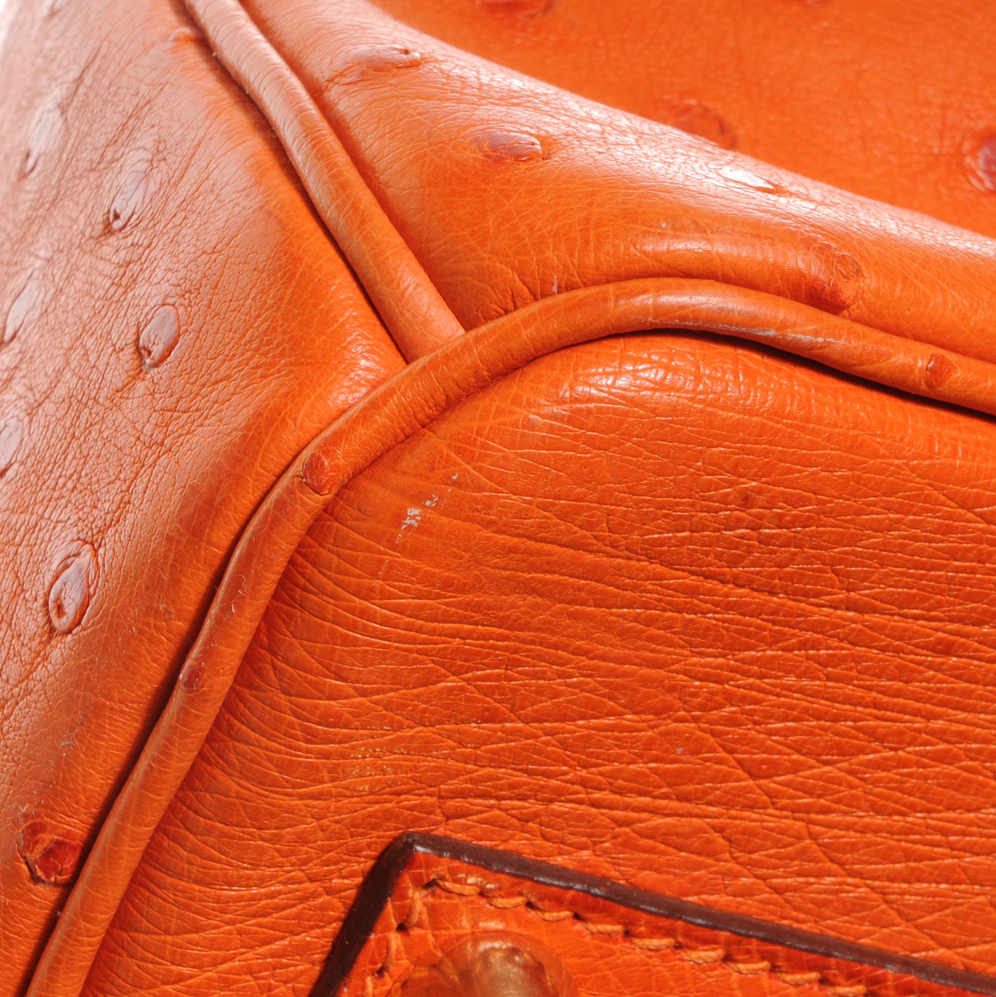 Hermes Ostrich Birkin 35 Orange 10 of 10