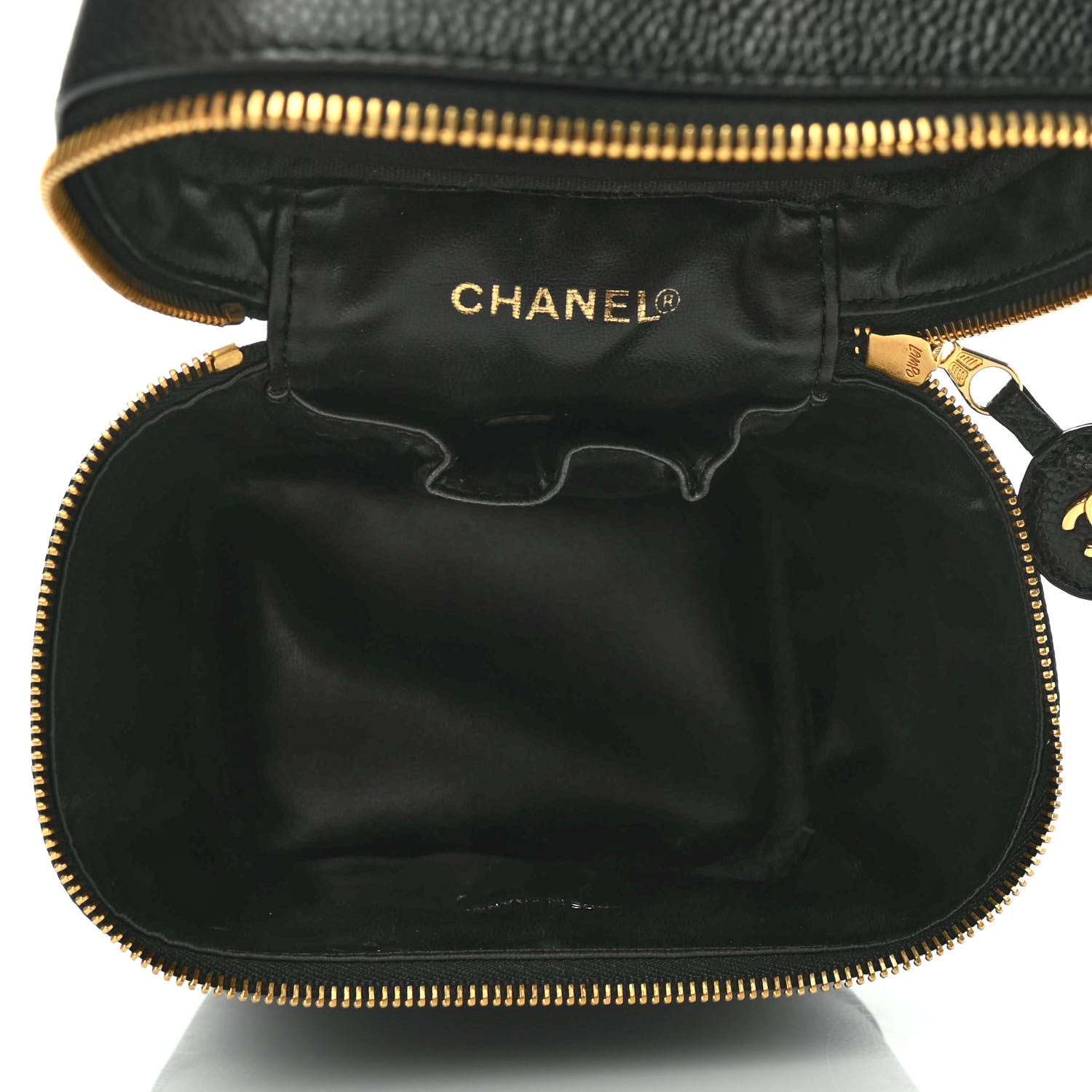 Chanel Caviar Vanity Cosmetic Case Black 4 of 4