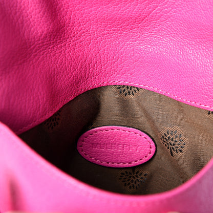 Mulberry Classic Grain Calfskin Darley Cosmetic Pouch Pink 6 of 9