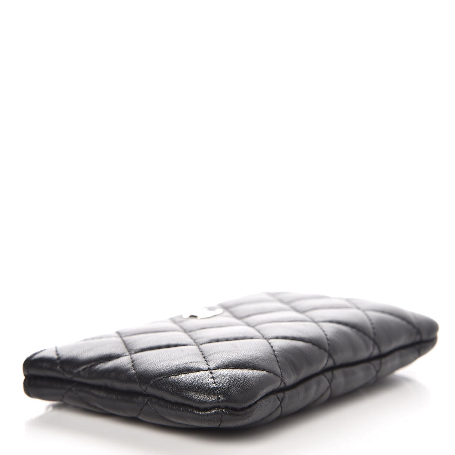 Chanel Lambskin Quilted Small Cosmetic Case Black 4 of 8