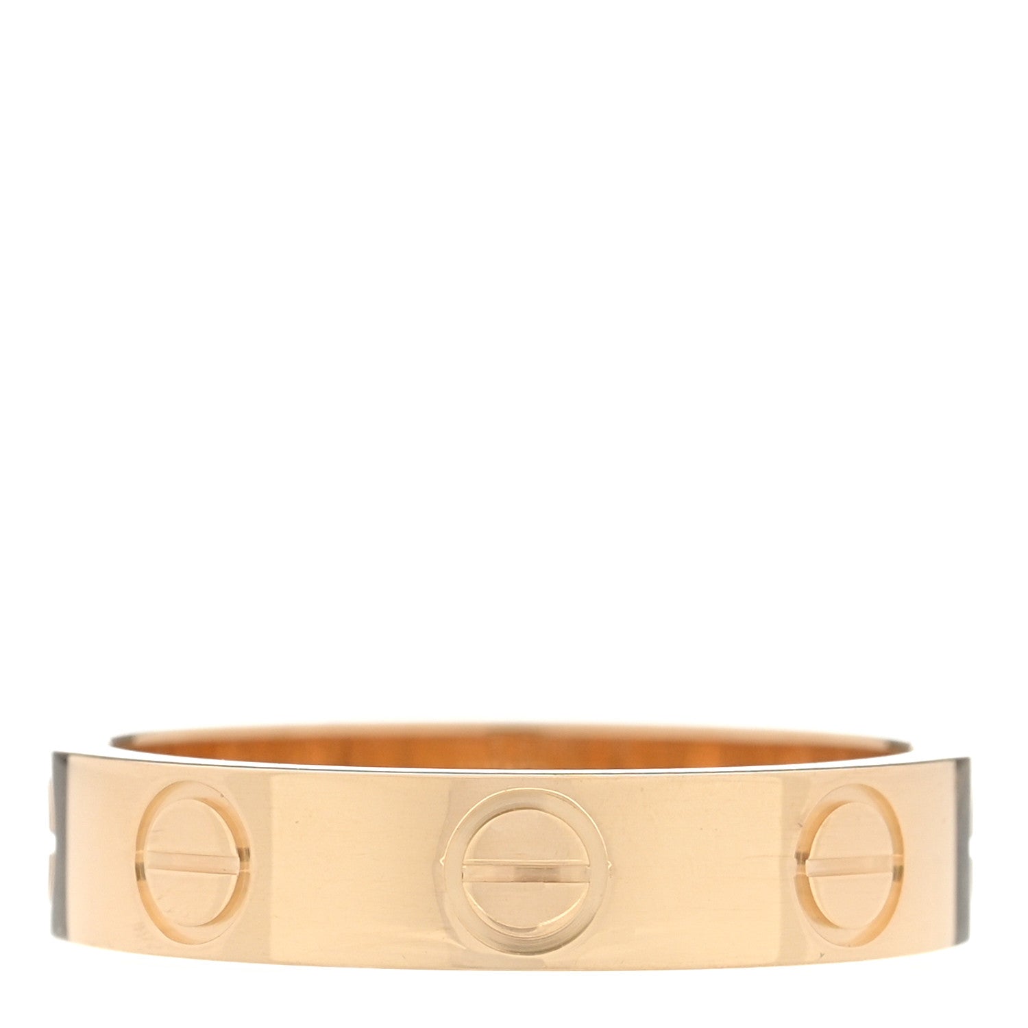 Cartier 18K Yellow Gold 3.5mm LOVE Wedding Band Ring 46 3.75 3 of 5