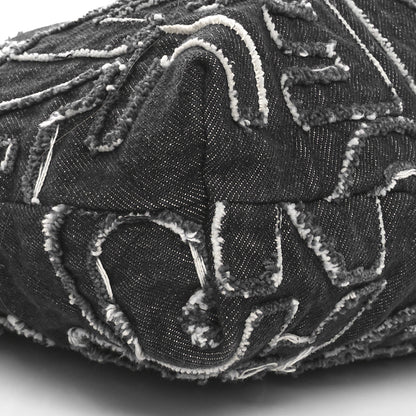Chanel Denim Patchwork Quilted Chanel 22 Black 10 of 11