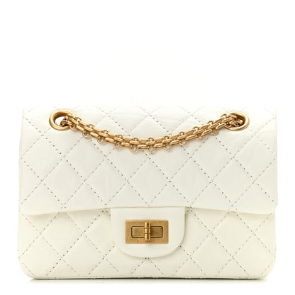 Chanel Aged Calfskin Quilted 2.55 Reissue Mini Flap White 1 of 11