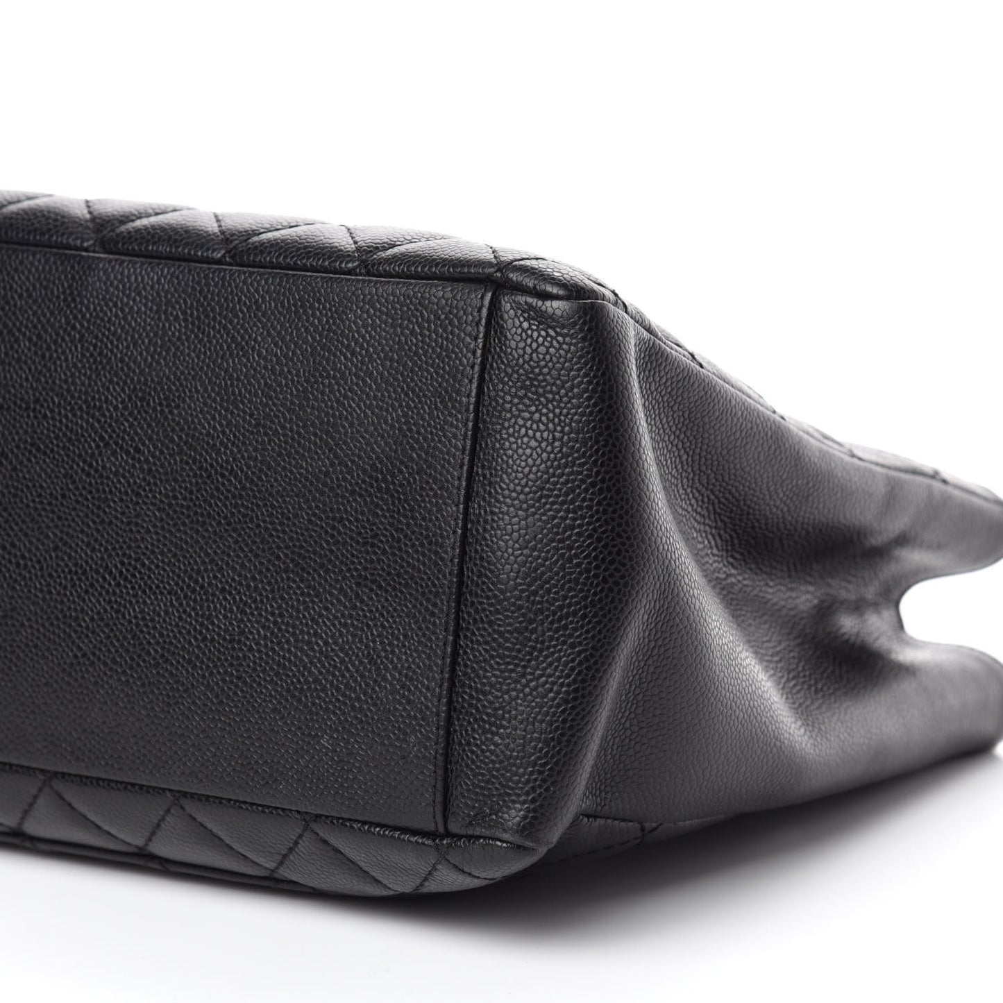Caviar Quilted Grand Shopping Tote GST Black