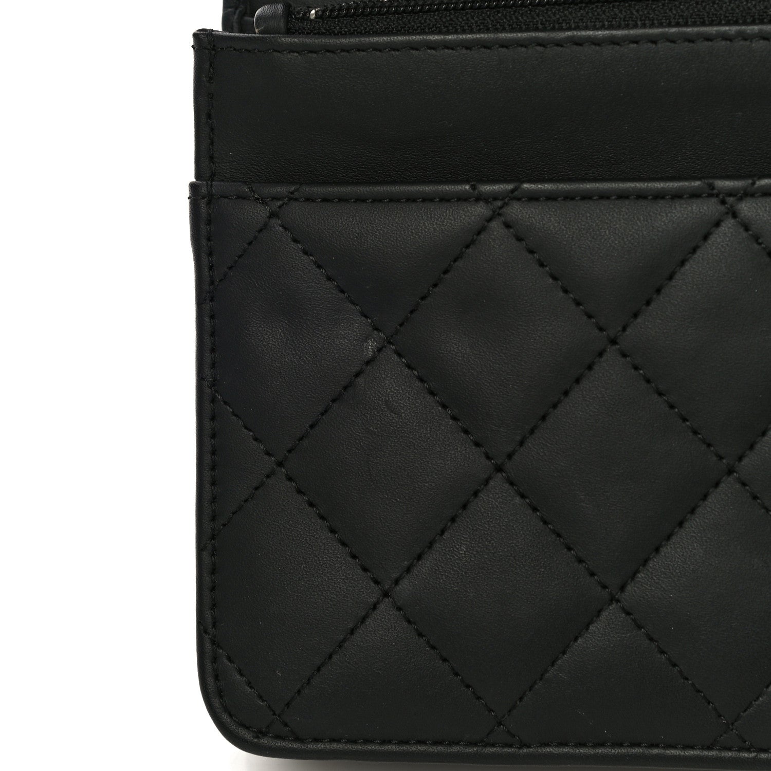 Chanel Calfskin Quilted Cambon Wallet On Chain WOC Black 12 of 13