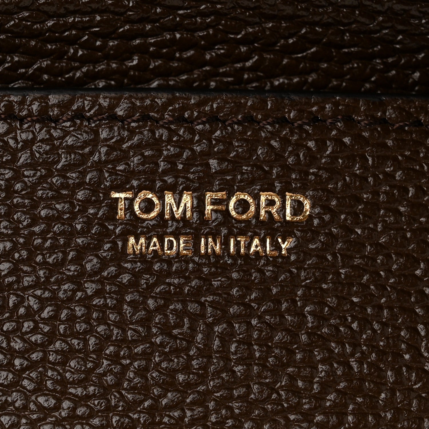 Tom Ford Grained Calfskin Mini Audrey Belt Bucket Bag Dark Khaki 6 of 9