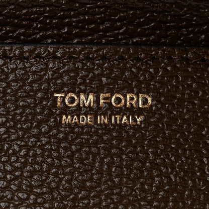 Tom Ford Grained Calfskin Mini Audrey Belt Bucket Bag Dark Khaki 6 of 9