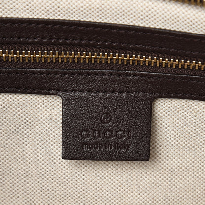 Gucci Guccissima Medium Bree Zippered Tote Chocolate 6 of 7