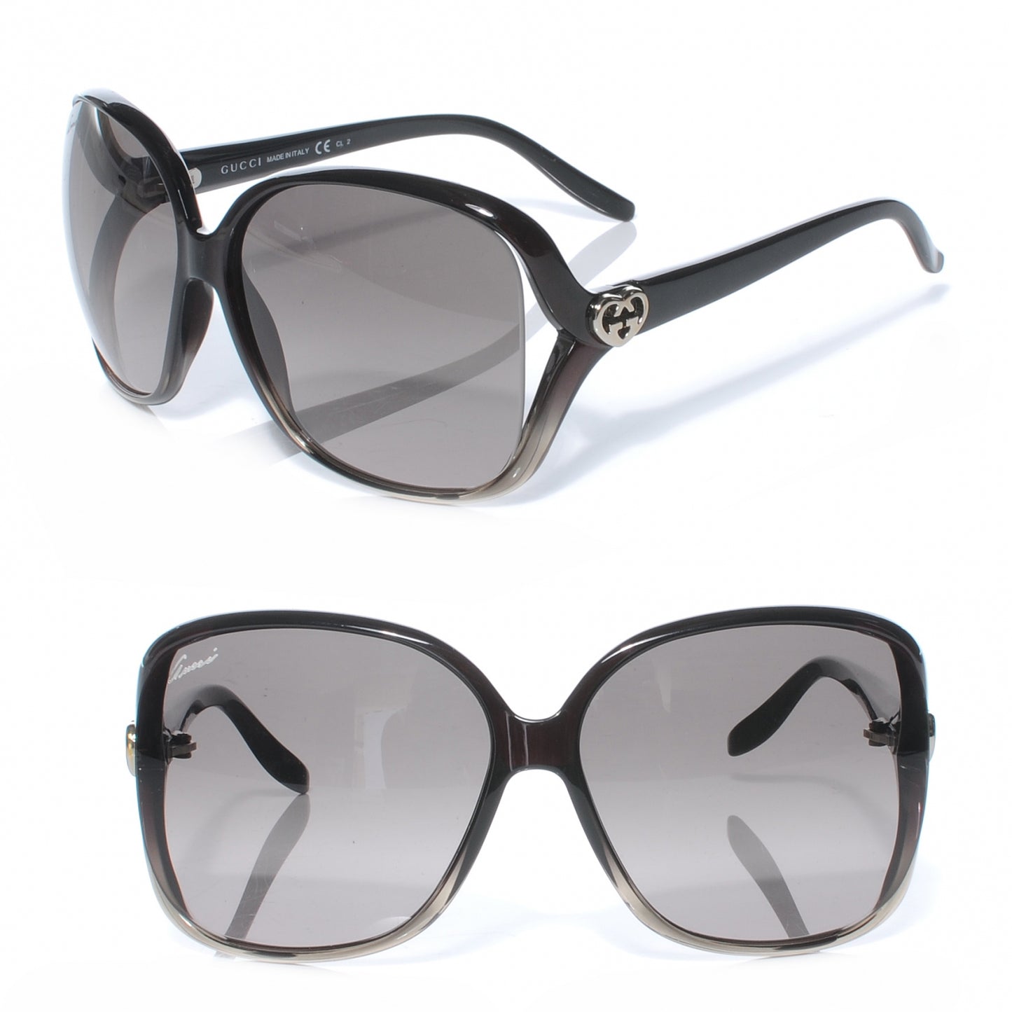 GG Heart Sunglasses 3500S Black