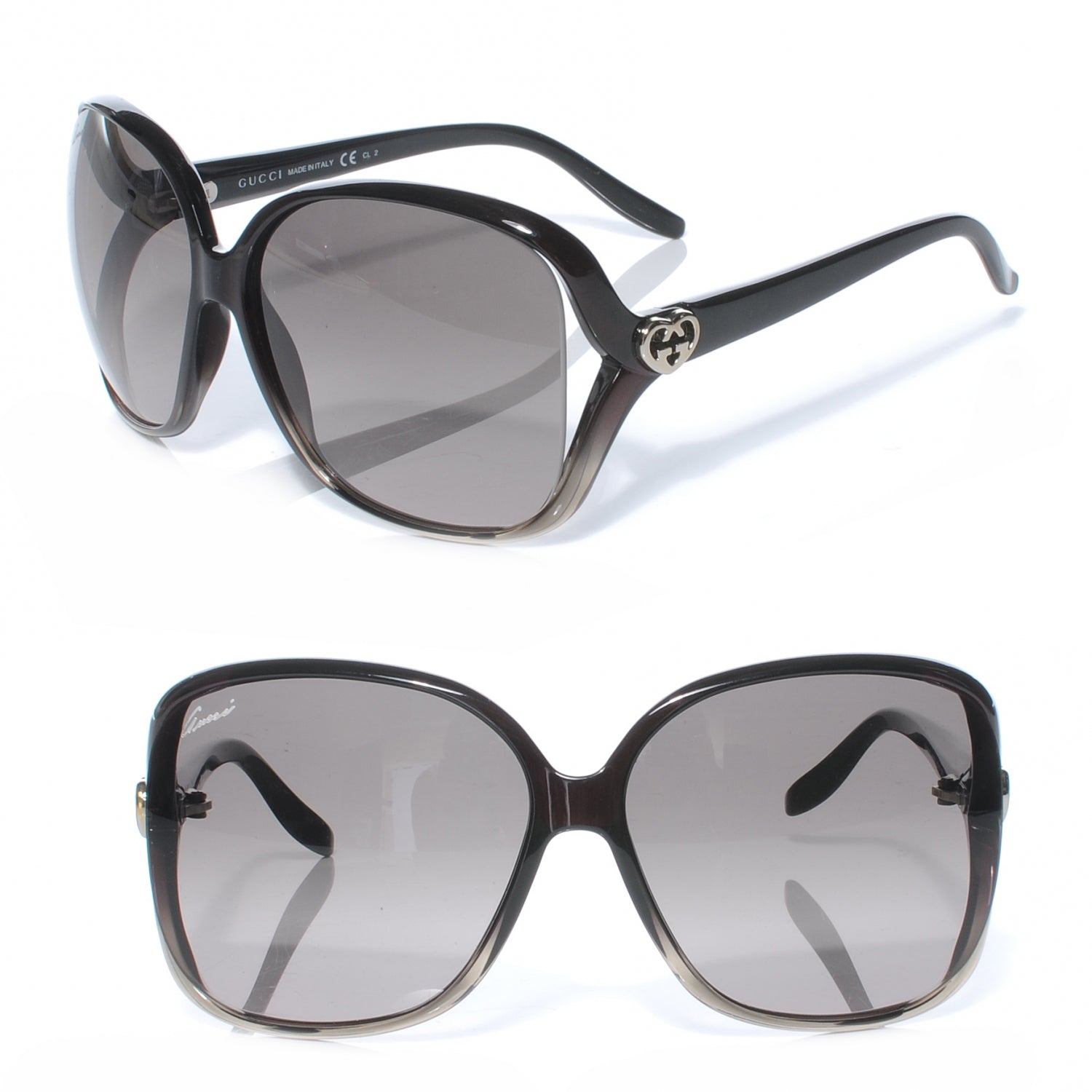 Gucci GG Heart Sunglasses 3500S Black 1 of 7