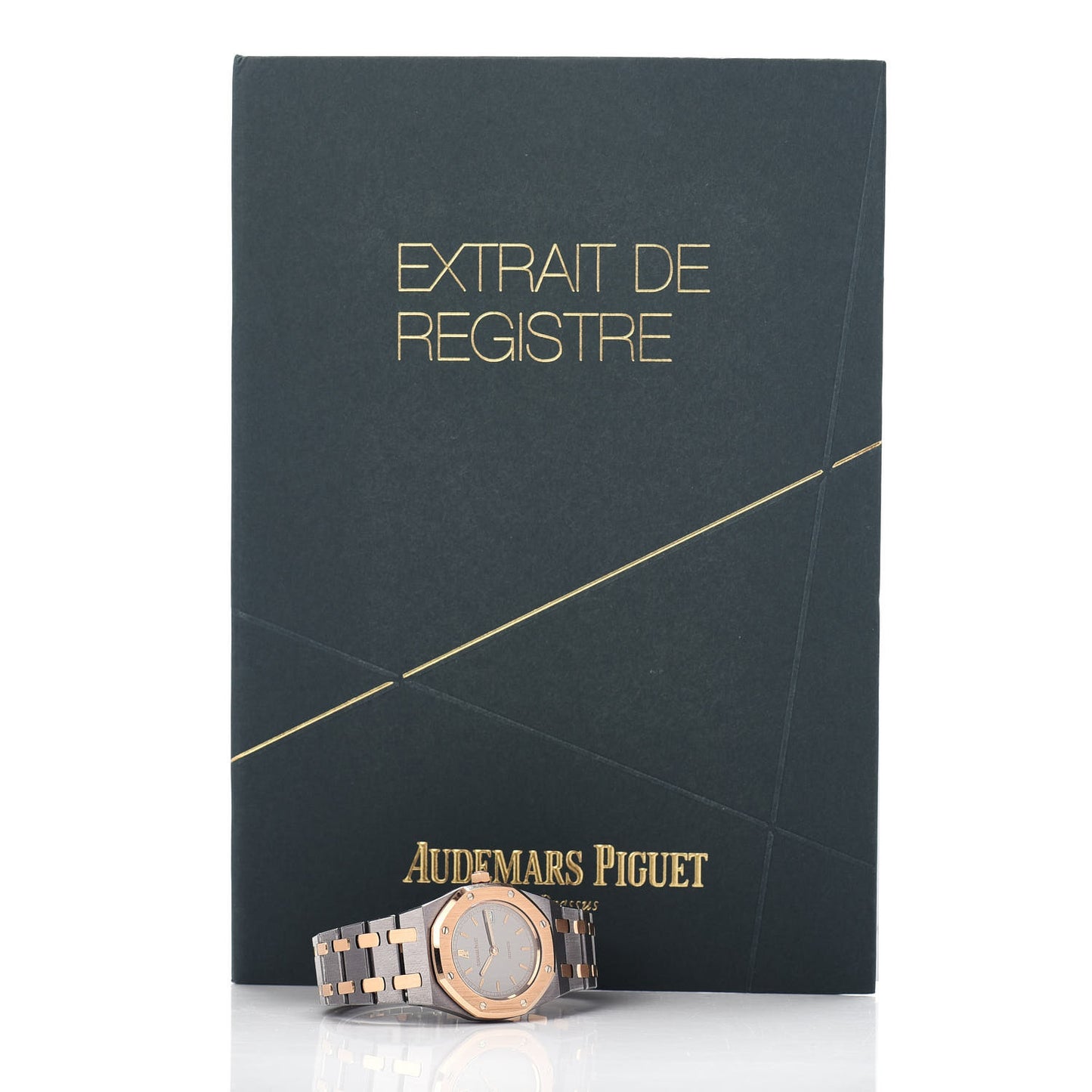 Tantalum 18K Rose Gold 30mm Royal Oak Automatic Watch Grey