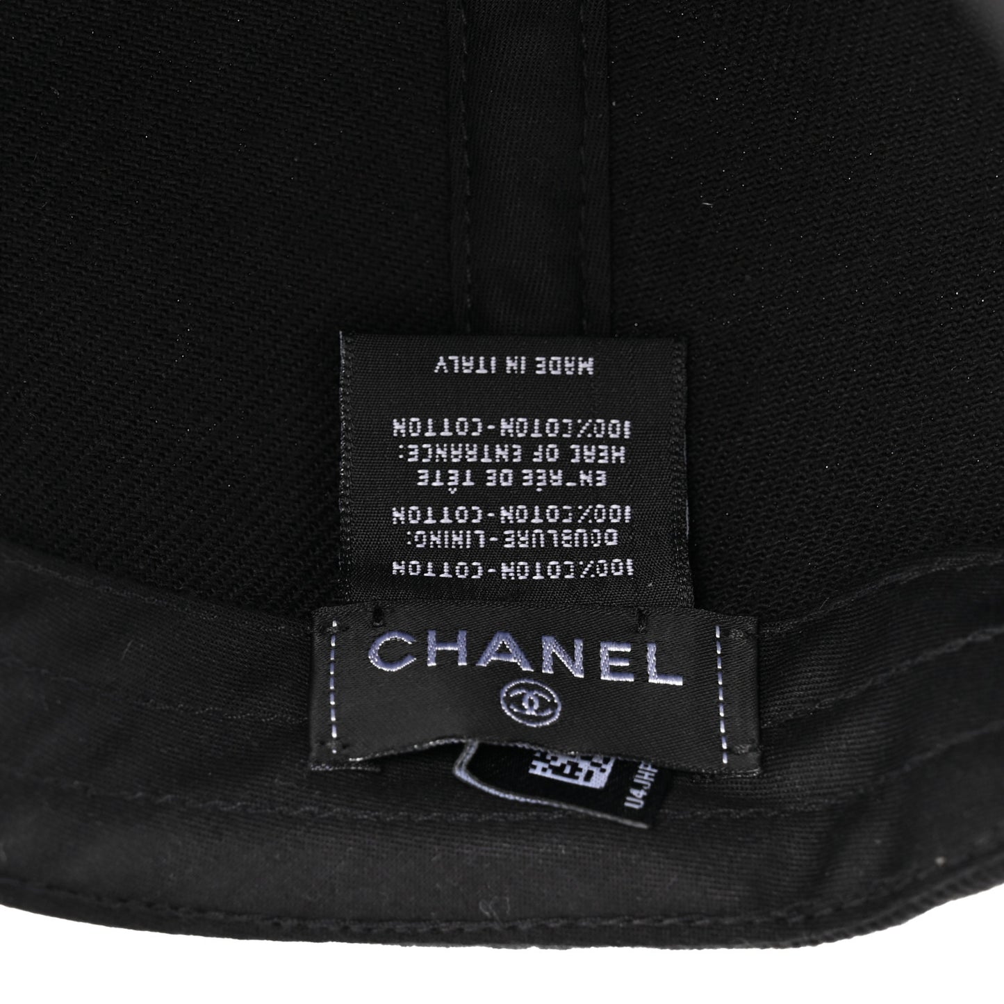 Cotton CC Cap Hat Black White