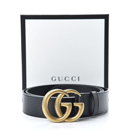 Gucci Textured Calfskin Double G 40mm Belt 110 44 Black 7 of 7