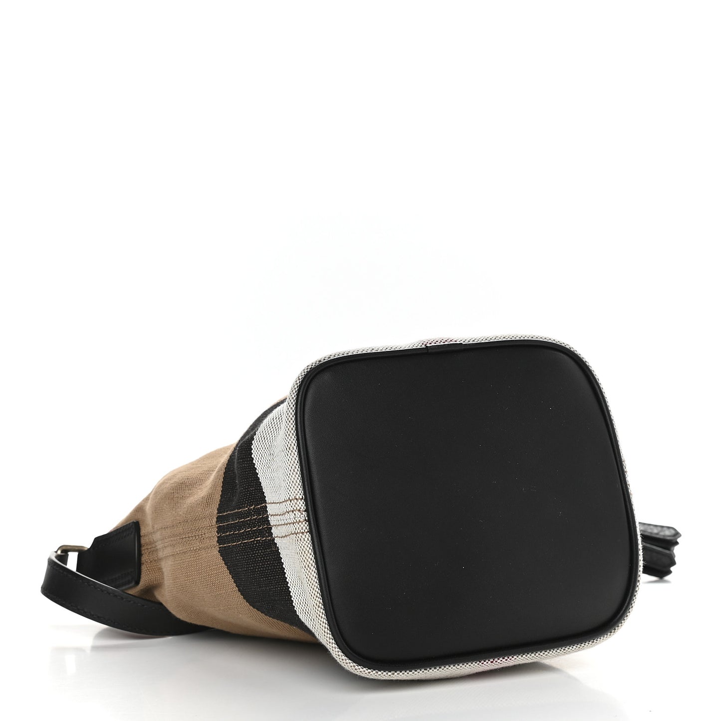 Canvas Mega Check Mini Ashby Tassel Crossbody Black