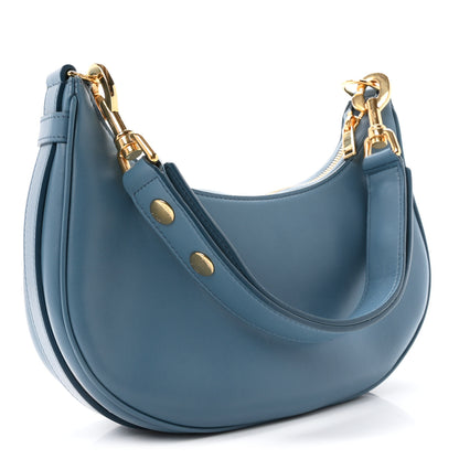 Celine Smooth Calfskin Medium Strap Ava Shoulder Bag Denim 4 of 19
