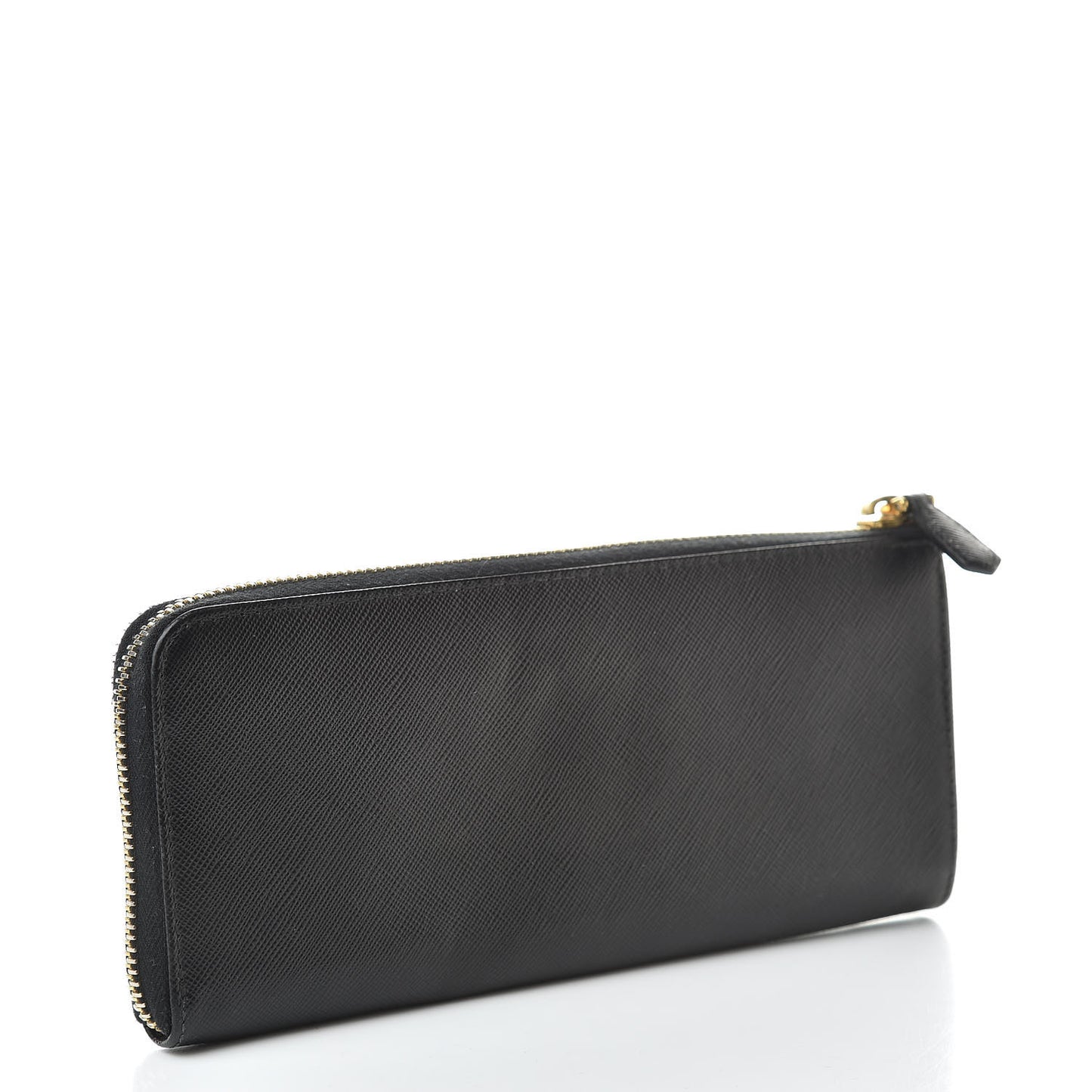 Saffiano Zip Around Wallet Black