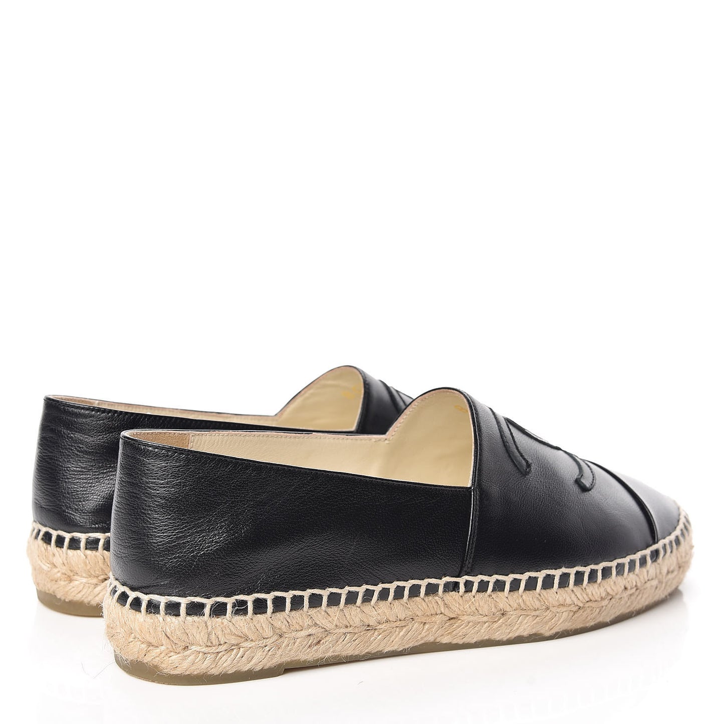 Lambskin CC Espadrilles 36 Black