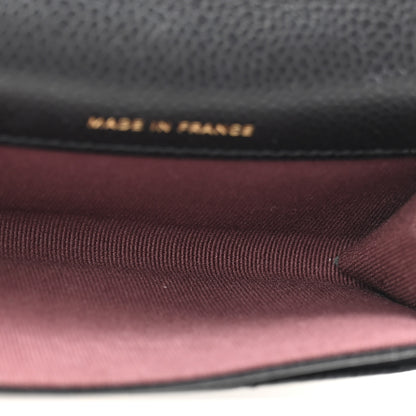 Chanel Caviar Quilted Flap Card Holder Wallet Black 5 of 10