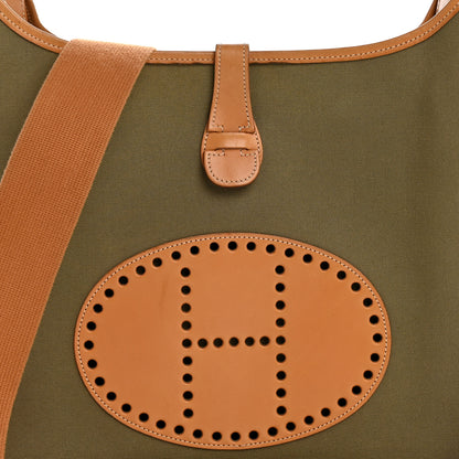 Hermes Chamonix Natural Vert Miliatire Evelyne II GM Chartreuse 8 of 13