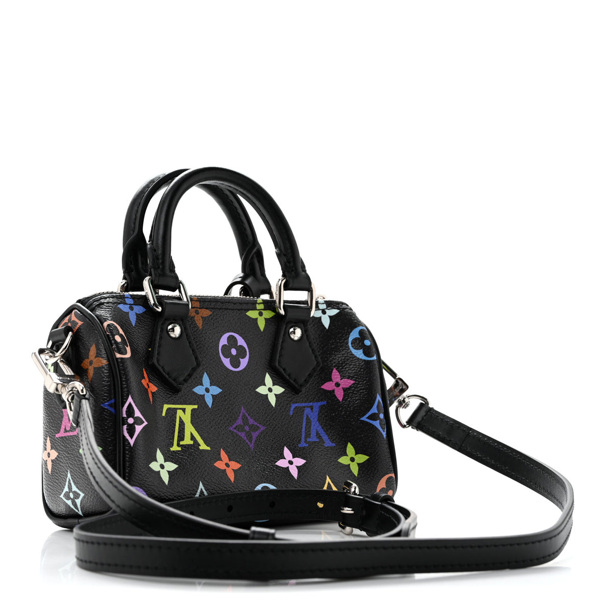 Louis Vuitton LV x TM Monogram Multicolor Nano Speedy Black 3 of 11