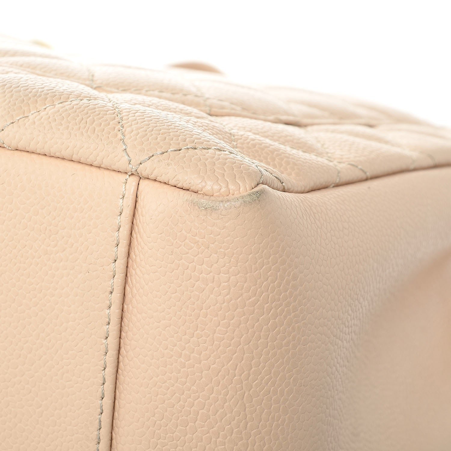 Chanel Caviar Quilted Grand Shopping Tote GST Beige Clair 13 of 15