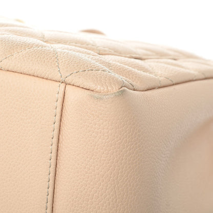 Chanel Caviar Quilted Grand Shopping Tote GST Beige Clair 13 of 15