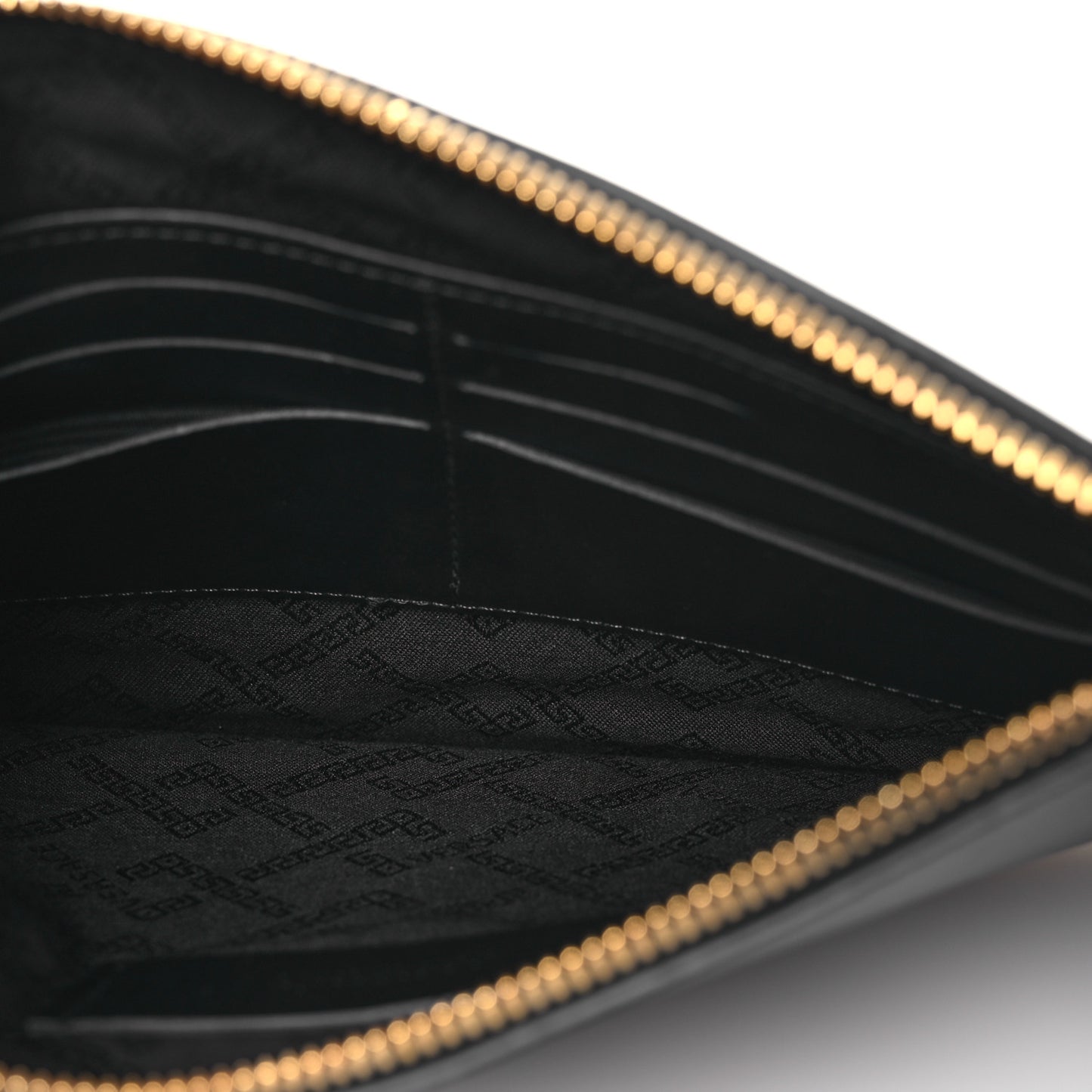 Calfskin La Medusa Large Pouch Black