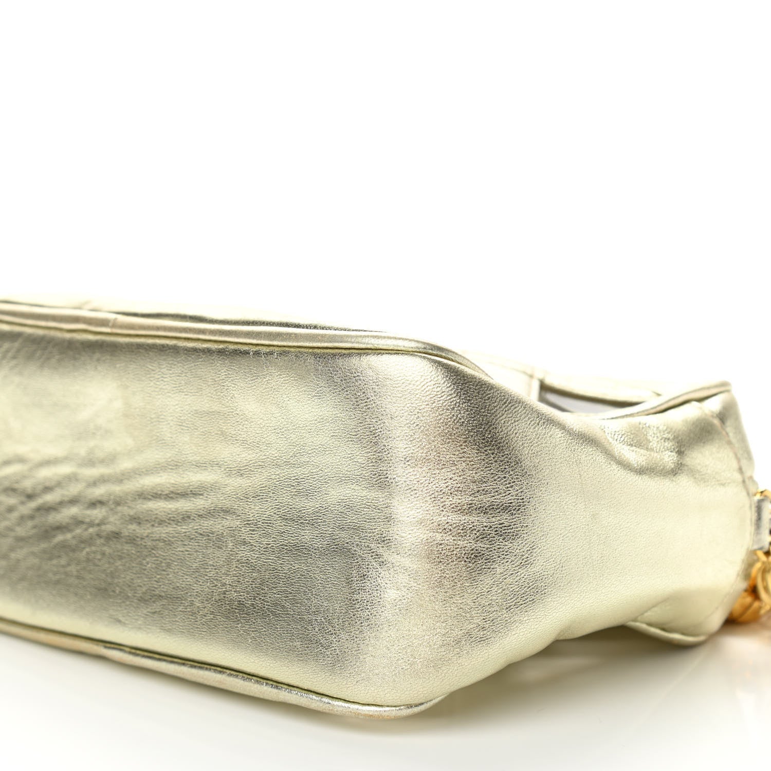 Chanel Metallic Lambskin PVC Tassel Camera Case Gold 10 of 10