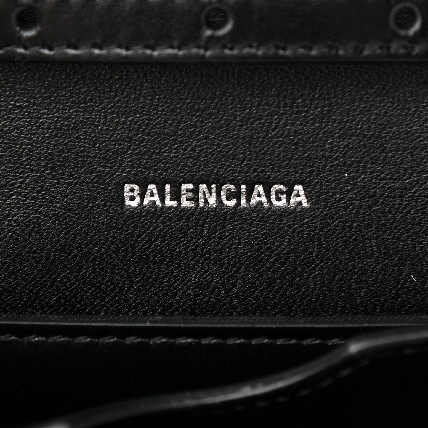 Shiny Box Calfskin Small B Bag Black