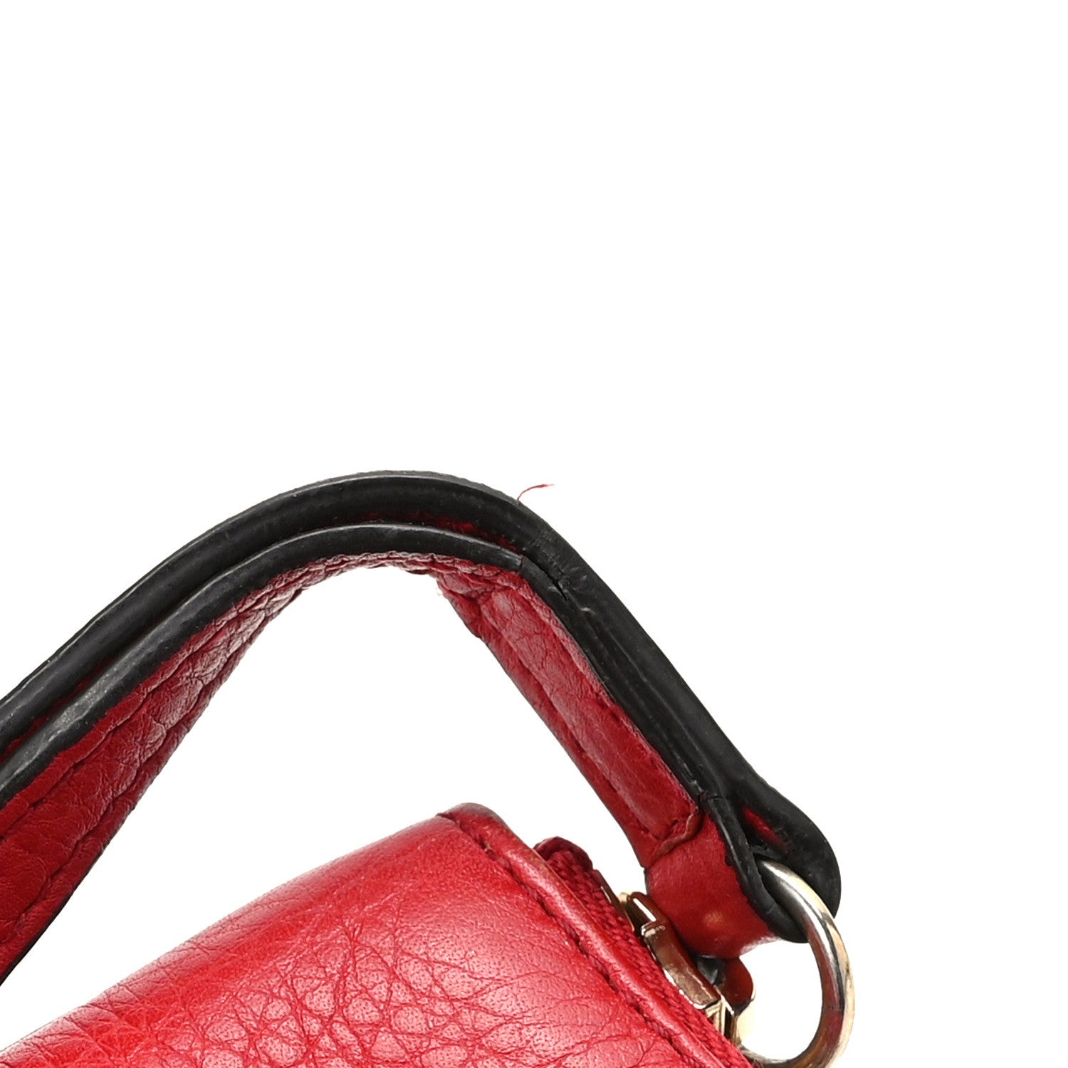 Gucci Pebbled Calfskin Soho Wristlet Vibrant Red 7 of 10