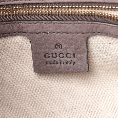 Gucci Vitello Range Medium Soho Bowler Grey Field 6 of 12