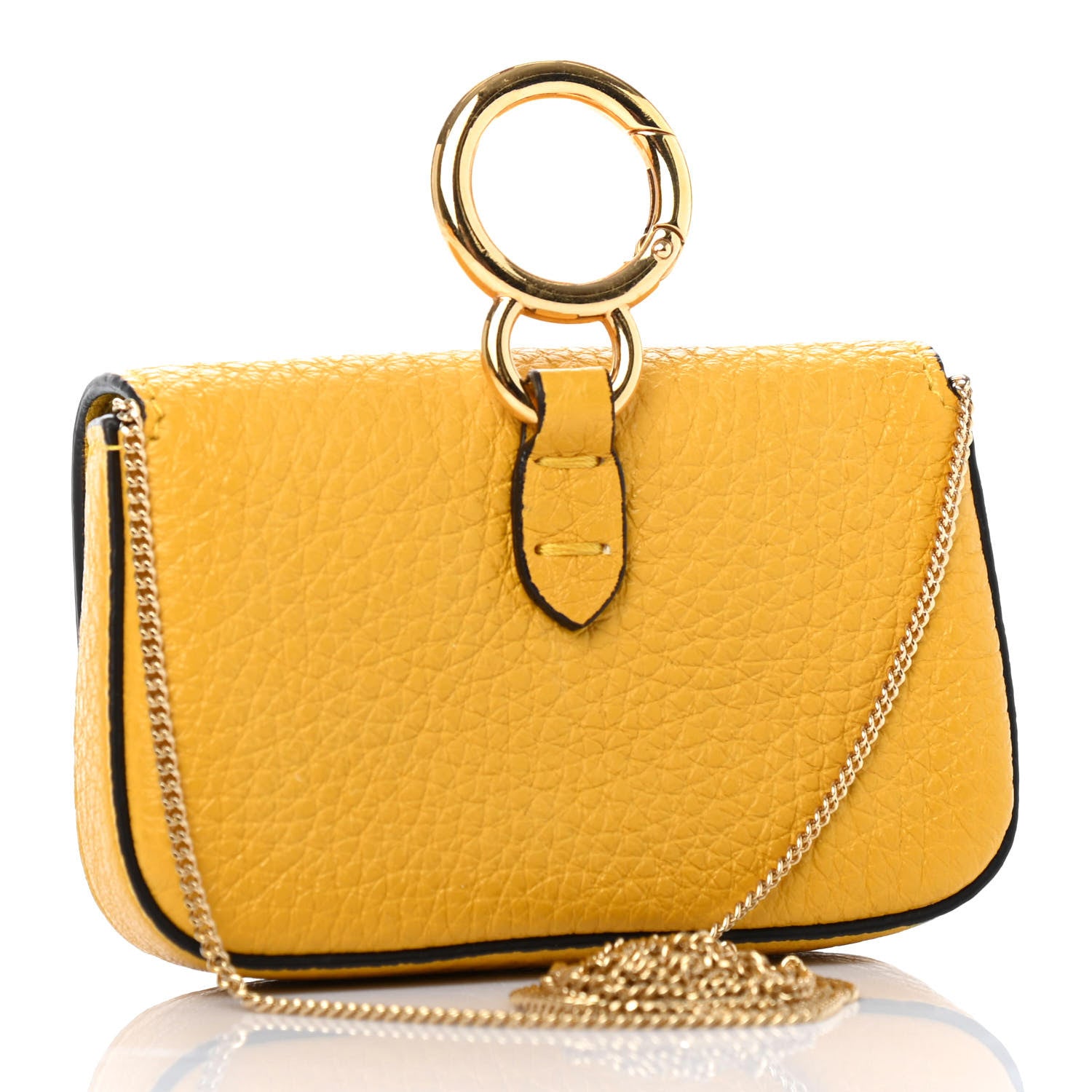 Fendi Cuoio Romano Scented Nano Baguette Charm Sunflower 2 of 4